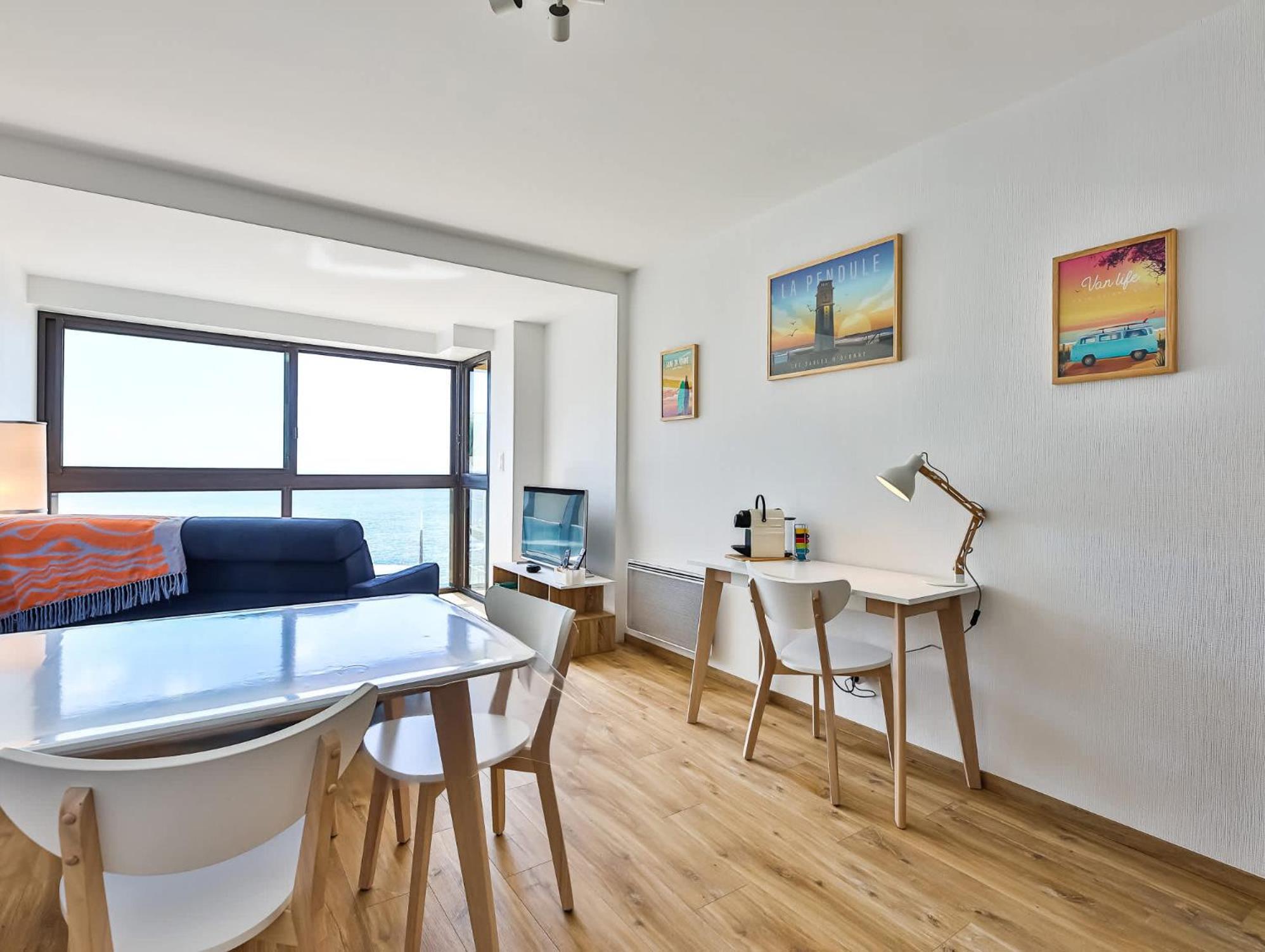 Appartement Au Pied De La Plage, Vue Imprenable Sur La Mer Les Sables-dʼOlonne Exteriör bild